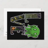 Cthulhu LIEBE Postkarte (Vorne/Hinten)