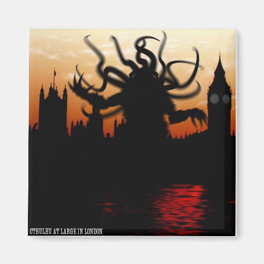 Cthulhu Lieben London Magnet (Vorne)