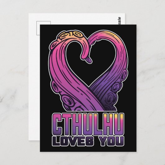 Cthulhu Lieben Sie Tentacles Lovecraft Postkarte (Vorne/Hinten)