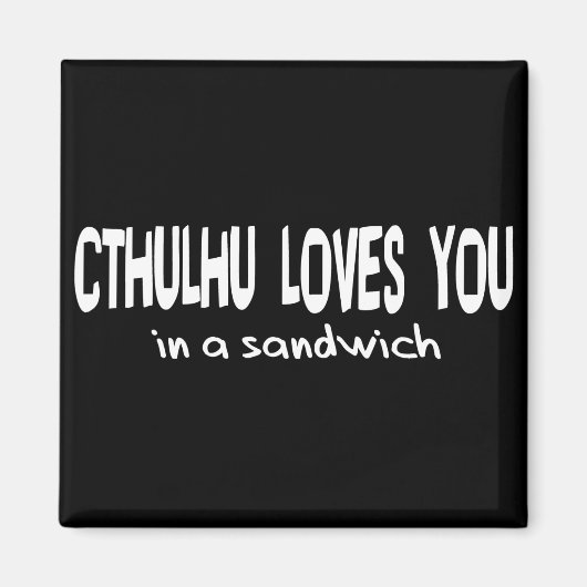 Cthulhu Lieben You Magnet (Vorne)
