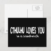 Cthulhu Lieben You Postkarte (Vorne/Hinten)