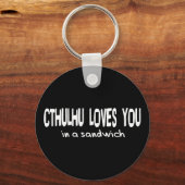 Cthulhu Lieben You Schlüsselanhänger (Vorderseite)