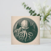 Cthulhu Lovecraft Horror Karte (Stehend Vorderseite)