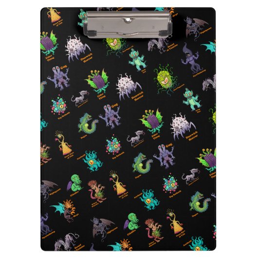 Cthulhu Lovecraft Mythos Chibi Bestiary Klemmbrett (Vorderseite)