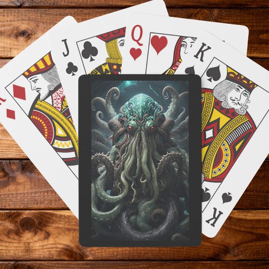 Cthulhu Lovecraft Octopus Beängstigender Horror Spielkarten