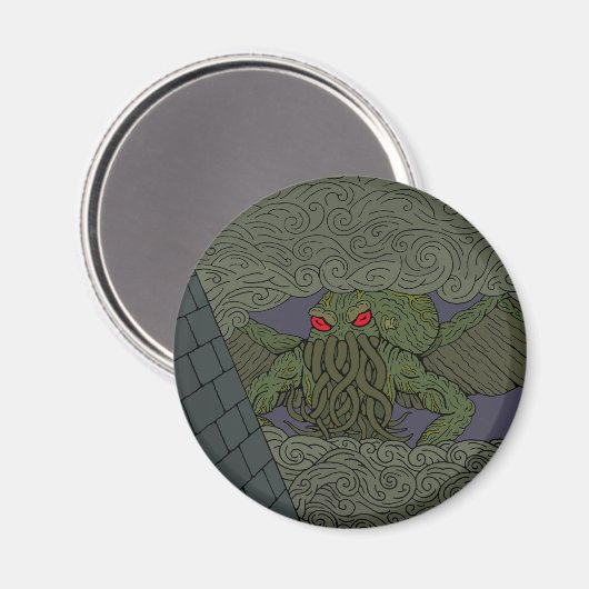 Cthulhu Magnet (Vorderseite/Rückseite)