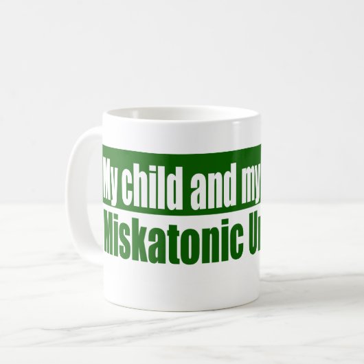 Cthulhu miskatonic Hochschulmammavati Kaffeetasse (Vorderseite Links)