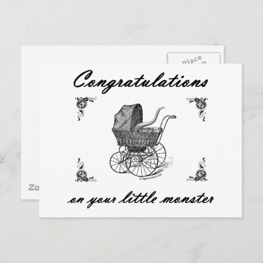 Cthulhu-Monster Postkarte (Vorne/Hinten)