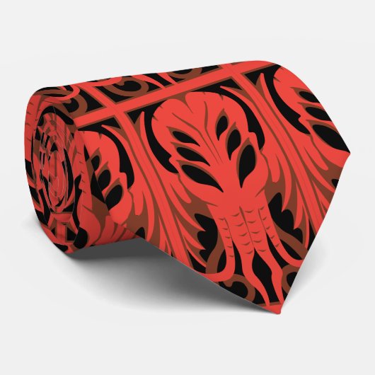 Cthulhu Muster-Krawatte (Schwarzes) Krawatte (Gerollt)