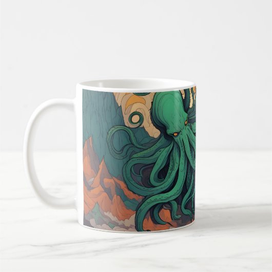 Cthulhu Mystical Symbolism Kaffeetasse (Links)