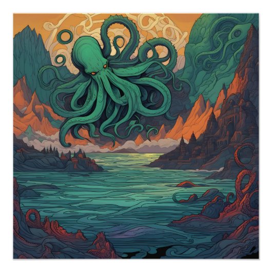 Cthulhu Mystical Symbolism Poster (Vorderseite)