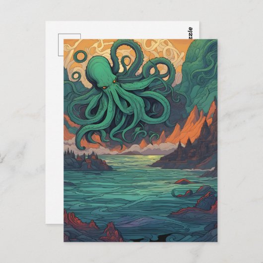 Cthulhu Mystical Symbolism Postkarte (Vorne/Hinten)