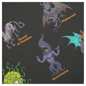 Cthulhu Mythos Chibi Bestiary Stoff (Muster)