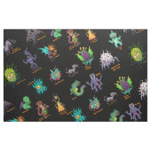 Cthulhu Mythos Chibi Bestiary Stoff (Fat Quarter (45,7 x 55,9 cm))