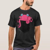 Cthulhu Octopus Pocket Funny Steampunk Kraken T-Shirt (Vorderseite)