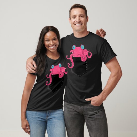 Cthulhu Octopus Pocket Funny Steampunk Kraken T-Shirt (Unisex)