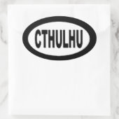 Cthulhu Ovaler Aufkleber (Tasche)