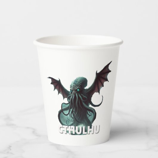 Cthulhu Pappbecher (Vorderseite)