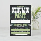 Cthulhu-Party Einladungen (Stehend Vorderseite)