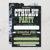 Cthulhu-Party Einladungen (Vorne/Hinten)