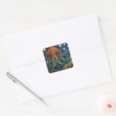 Cthulhu Post-Impressionismus Quadratischer Aufkleber (Umschlag)