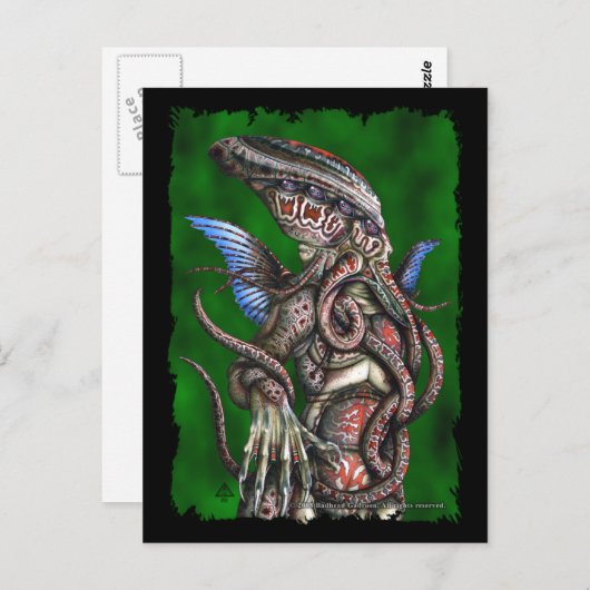 Cthulhu Postcard Postkarte (Vorne/Hinten)