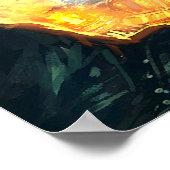 Cthulhu-Poster von Lovecraft Poster (Ecke)