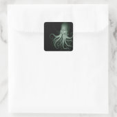 Cthulhu Quadratischer Aufkleber (Tasche)