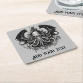 Cthulhu Rechteckiger Pappuntersetzer (angewinkelt)