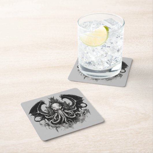 Cthulhu Rechteckiger Pappuntersetzer (Vor Ort)