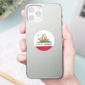Cthulhu Republik California Flag Lovecraft Aufkleber (Telefon)