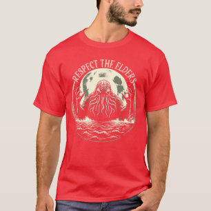 Cthulhu Respektiere die Ältesten Vintage Kosmische T-Shirt