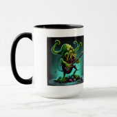 Cthulhu Rock 'n Roll Combo Tasse, 15 oz Tasse (Links)