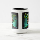 Cthulhu Rock 'n Roll Combo Tasse, 15 oz Tasse (Zentrum)