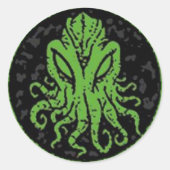 Cthulhu Runder Aufkleber (Vorderseite)