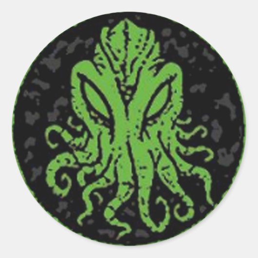 Cthulhu Runder Aufkleber (Vorderseite)