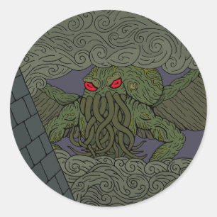 Cthulhu Runder Aufkleber