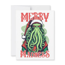 Cthulhu Santa's Merry Madness Blick XMAS Karte