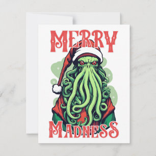 Cthulhu Santa's Merry Madness Blick XMAS Karte