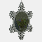 Cthulhu Schneeflocken Zinn-Ornament (Links)