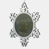 Cthulhu Schneeflocken Zinn-Ornament (Rechts)