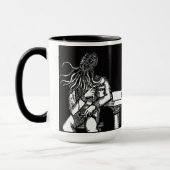 Cthulhu (schwarzer Hintergrund) Tasse (Links)