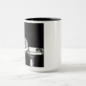 Cthulhu (schwarzer Hintergrund) Tasse (Zentrum)