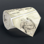 Cthulhu Sketch von Lovecraft Neck Tie Krawatte<br><div class="desc">Eine Skizze einer Statuette,  die Cthulhu darstellt,  gezeichnet von seinem Schöpfer H. P. Lovecraft.</div>