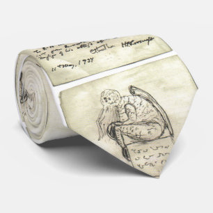 Cthulhu Sketch von Lovecraft Neck Tie Krawatte