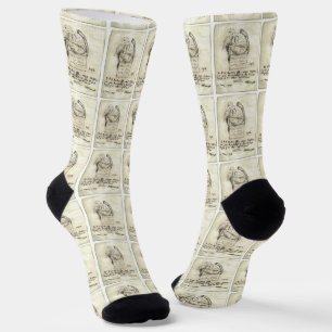 Cthulhu-Skizze von Lovecraft Socken