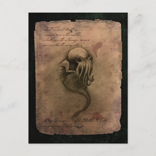 Cthulhu Spawn Postkarte (Vorderseite)