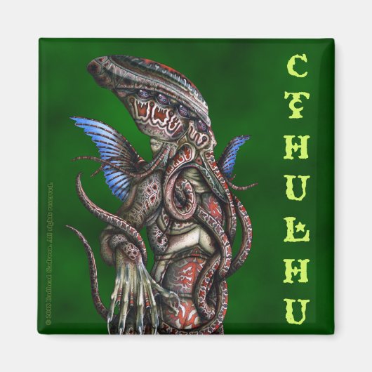 Cthulhu Square Magnet (Vorne)