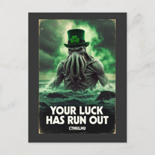 Cthulhu St. Patrick's Day - Dein Glück ist vorbei Postkarte