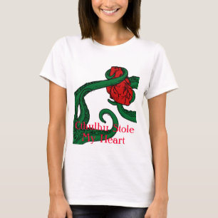 Cthulhu stahl mein Herz-Damen-T-Shirt - roten Text T-Shirt